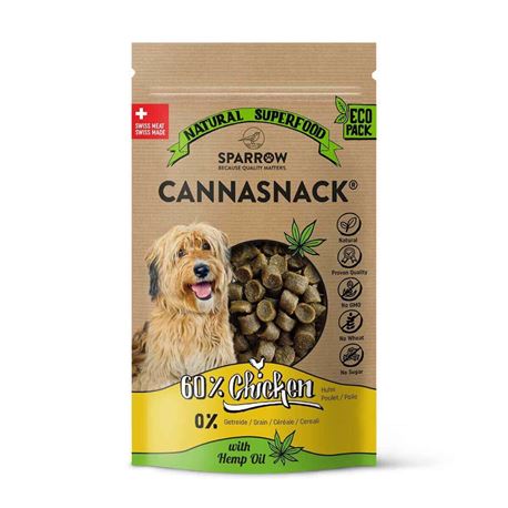 SPARROW Pet CBD - Snack di pollo con CBD - 150g