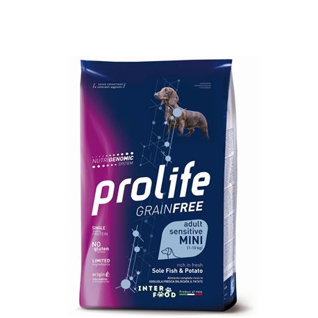 PROLIFE Grain Free Adult Sensitive Sole Fish & Potato - Mini - 2Kg