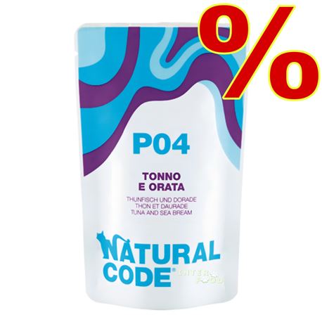 Natural Code P04 - Tonno e Orata - 24 x 70g 1