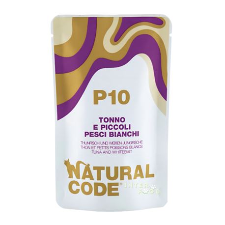 Natural Code P10 - Tonno e piccoli pesci bianchi - 70g