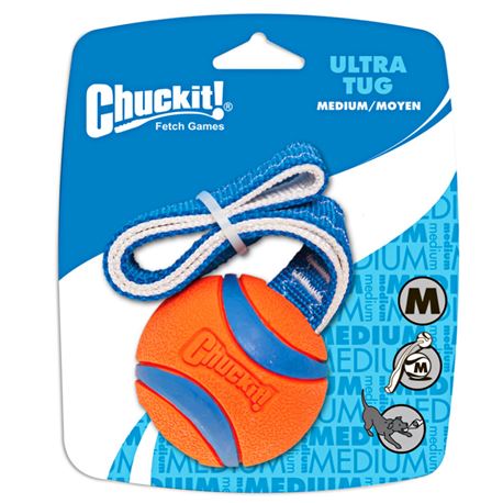 CHUCKIT! Ultra Tug M - pallina con robusta maniglia 1