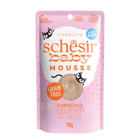 Schesir Baby gatto - Salmone e Pollo in mousse - 70g