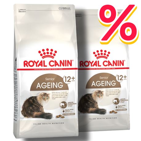 ROYAL CANIN Ageing 12+ - Crocchette per gatti - 2x2kg