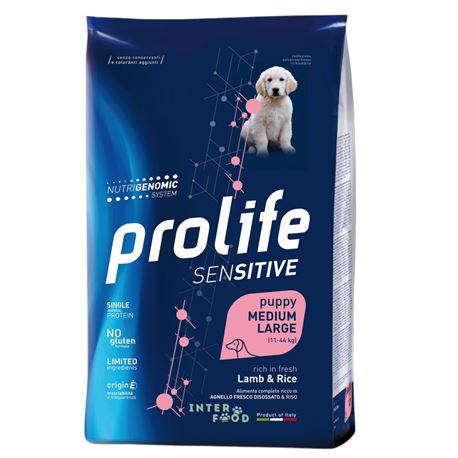 PROLIFE Sensitive Puppy Lamb & Rice - Medium/Large - 10kg