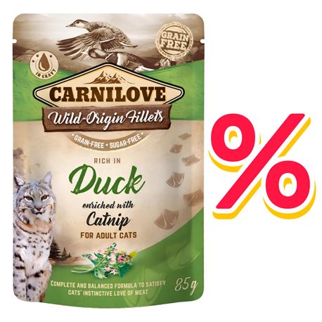 Carnilove Adult - Duck enriched with Catnip - 24x85g