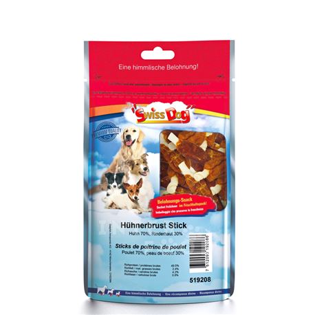 Swiss Dog - Bastoncini con petto di pollo - 130gr