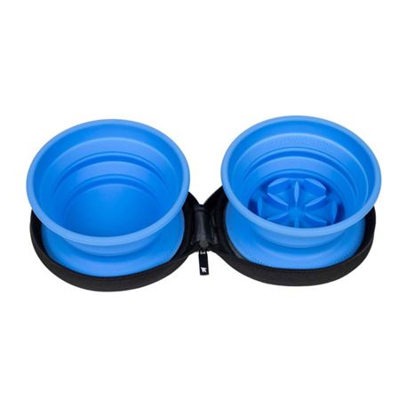 KIWI WALKER - Travel double Bowl - Blue - ML - a.i.