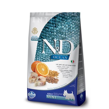 FARMINA N&D OCEAN - COD, SPELT, OATS & ONGE ADULT  Mini - 800gr 1