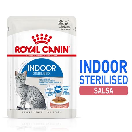 ROYAL CANIN INDOOR Sterilised Gravy - Alimento umido per gatti - 4 x (12 x 85g) 2