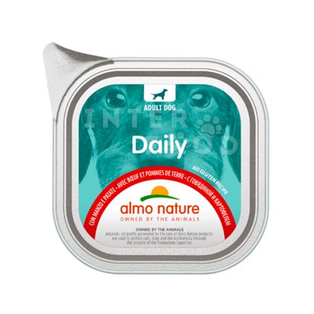 ALMO NATURE Daily No Gluten Recipe con Manzo e Patate - 100g