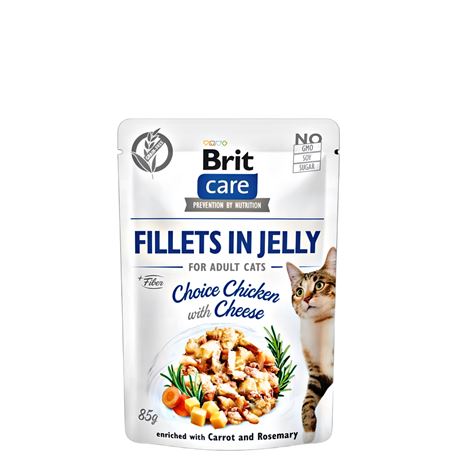 Brit Care Cat Pouch Choice Chicken with Cheese in Jelly - 85g