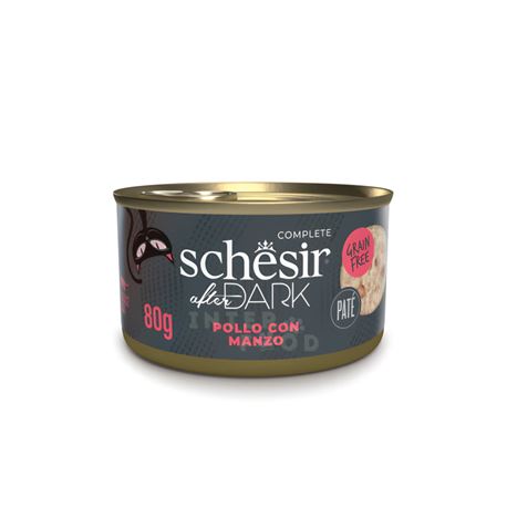 Schesir After Dark gatto - Pollo con manzo - in pat - 80g