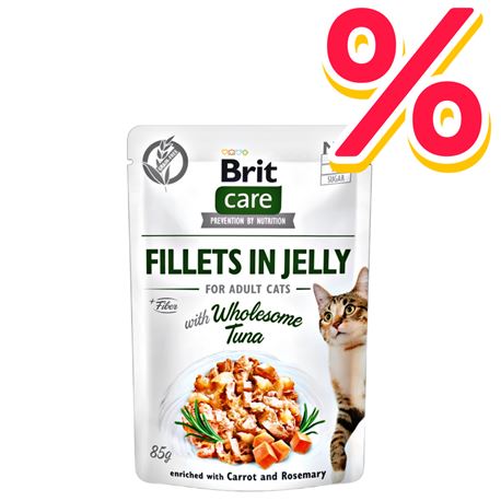 Brit Care Cat Pouch Wholesome Tuna in Jelly - 24x85g 1