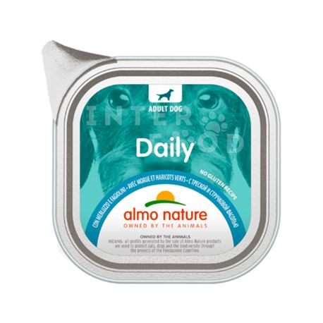 ALMO NATURE Daily No Gluten Recipe con Merluzzo e Fagiolini - 100g