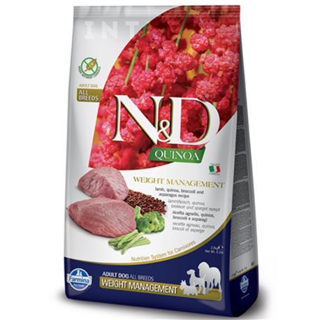 FARMINA N&D QUINOA - WEIGHT MANAGEMENT LAMB - 2,5kg 1