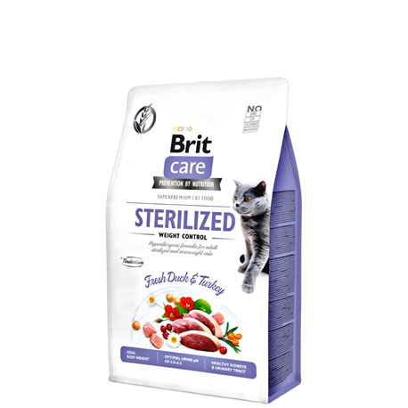 Brit Care Cat Grain-Free Sterilized and Weight Control - 2kg