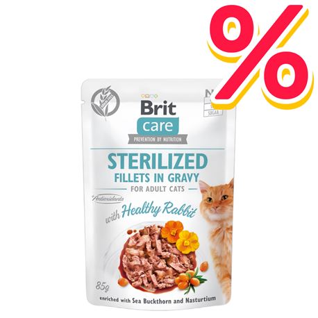 Brit Care Cat Pouch Sterilized - Gravy - 24x85g