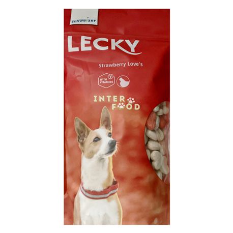 Schweizer - Lecky Strawberry Love's - Biscotti per cani con aroma di fragole - 300gr 1