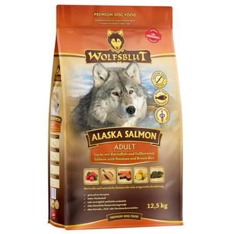 WOLFSBLUT Alaska Salmon - Lachs und Kartoffeln - Adult - 12,5kg 1