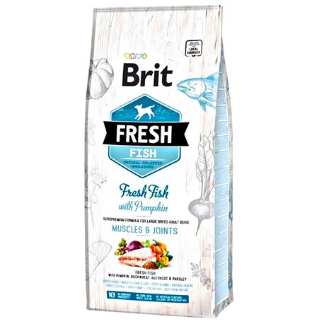 Brit Fresh Fish with Pumpkin Adult Large Muscles & Joints - 12kg 1