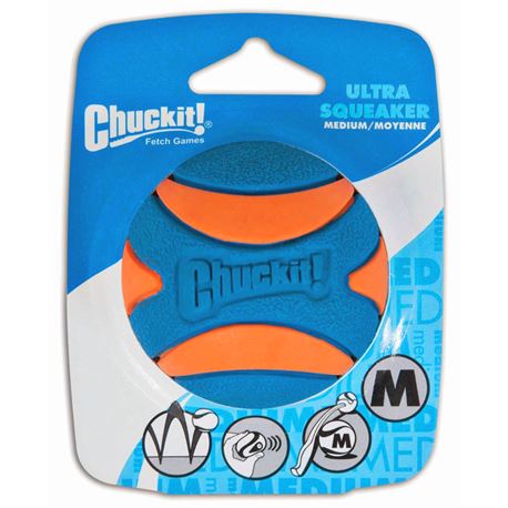 CHUCKIT! Ultra Squeaker Ball-L - pallina ultra squittio 1