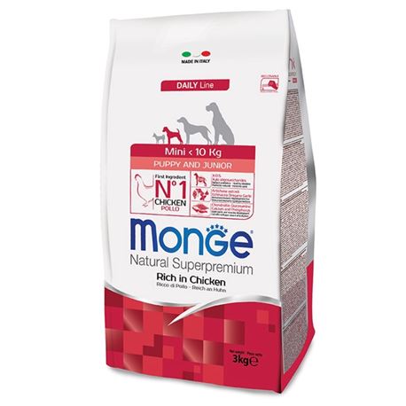 Monge DL Mini Puppy & Junior Pollo e Riso - 3kg 1