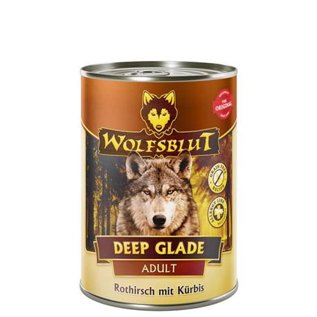 WOLFSBLUT Deep Glade - Rothirsch mit Krbis - Adult - 6 x 395g