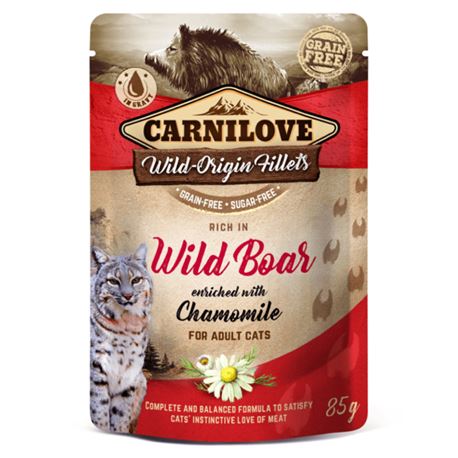 Carnilove Adult - Wild Boar enriched with Chamomile - 85g