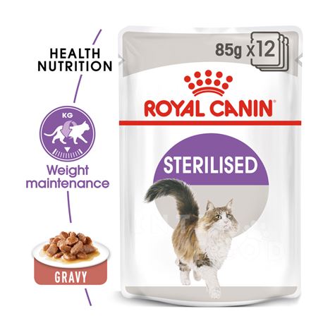 ROYAL CANIN Sterilised Gravy - Cibo umido per gatti - 12 x 85g 2