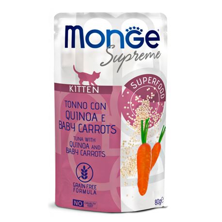 Monge Supreme - Tonno con Quinoa e Baby Carrots - Kitten - 80g