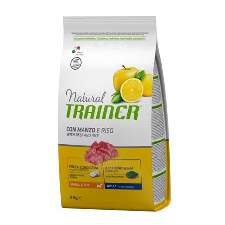 Natural TRAINER Small & Toy Adult con manzo fresco - 2kg