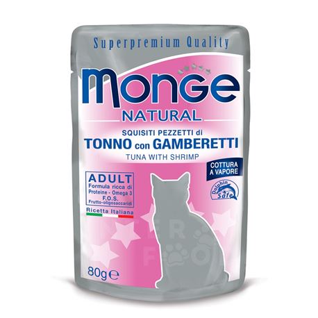 Monge Natural - Tonno con Gamberetti - 80g