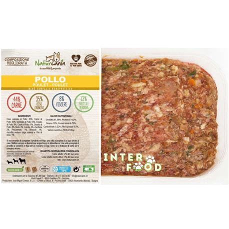 Naturcanin Barf menu classico Pollo - 1kg