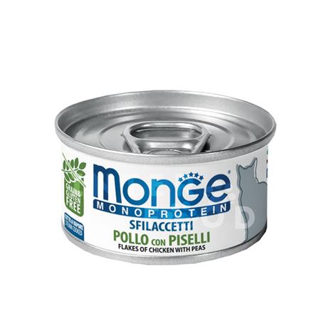 Monge Monoprotein - Sfilaccetti di Pollo con Piselli - 80g 1