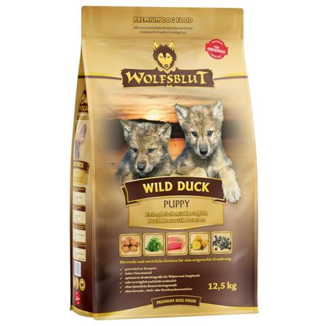 WOLFSBLUT Wild Duck - Ente und Kartoffel - Puppy - 12,5kg