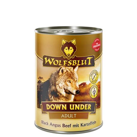 WOLFSBLUT Down Under - Black Angus Beef mit Skartoffeln - Adult - 6 x 395g 1