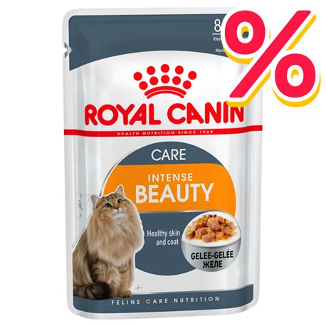 ROYAL CANIN Intense Beauty Care Jelly - Alimento umido per gatti - 4 x (12 x 85g)