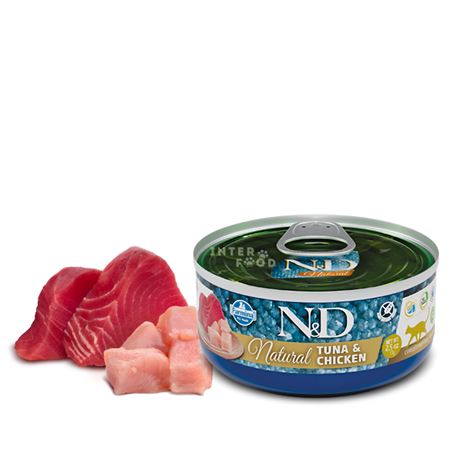 FARMINA N&D NATURAL - TUNA & CHICHEN - 70gr