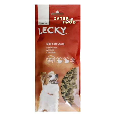 Schweizer - Lecky Mini Soft Snack - Bocconcini per cani con coniglio - 130gr 1