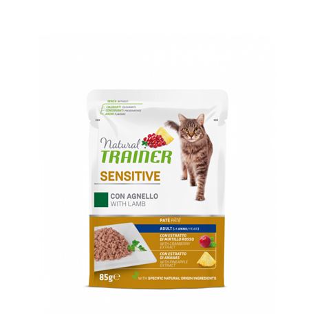 Natural TRAINER Sensitive Adult con agnello - Bocconcini in salsa - 85g 1