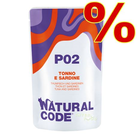 Natural Code P02 - Tonno e Sardine - 24 x 70g