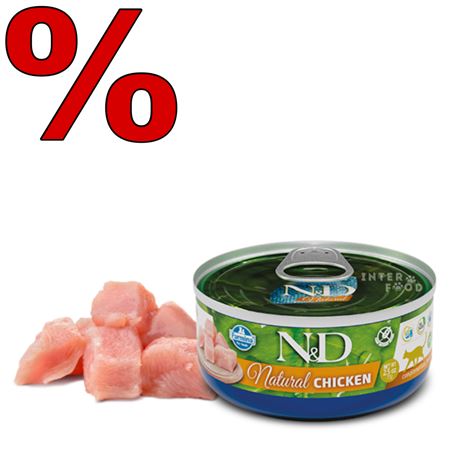 FARMINA N&D NATURAL - CHICKEN - 24x70gr