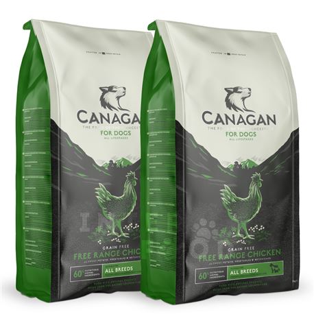 CANAGAN Free-Range Chicken - 2 x 12kg + 2 lattine + 1 biscotti 1