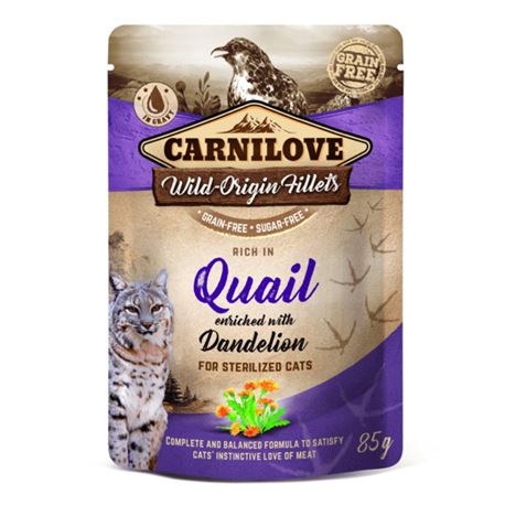 Carnilove Adult - Quail enriched with Dandelion - 85g 1