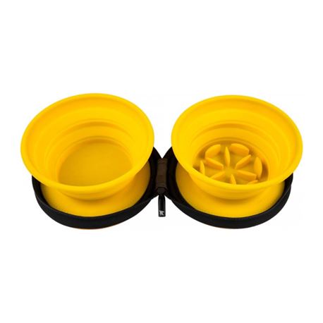 KIWI WALKER - Travel double Bowl - Yellow - ML - a.i. 1