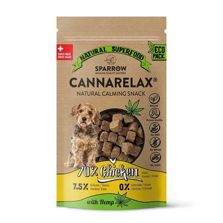 SPARROW Pet CANNARELAX - Snack con pollo, CBD e preziose erbe - 200g