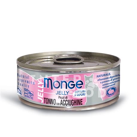 Monge Jelly - pezzi di tonno con acciughe in gelatina - 24 x 80g 1