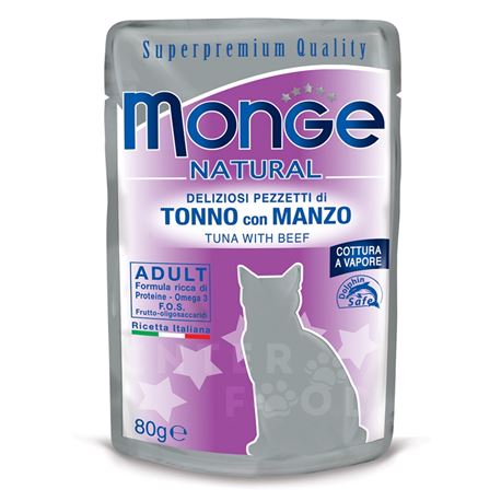 Monge Natural - Tonno con Manzo - 80g