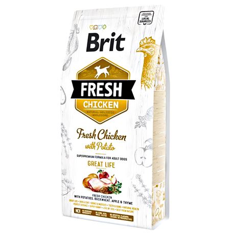 Brit Fresh Chicken with Potato Adult Great Life - 12kg