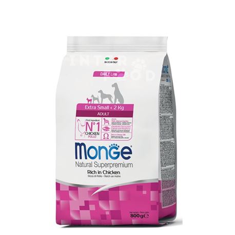 Monge DL Adult Extra Small - Crocchette per cani - 800g